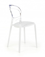 Orville Transparent Back Plastic Dining Chair