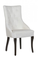 Paige High End White And Pearl Dining Chair