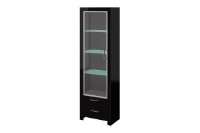 Pandora Narrow Black Gloss Display Cabinet