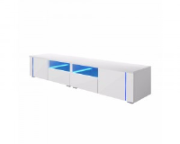 Pax Double Modern White Gloss TV Stand 200cm