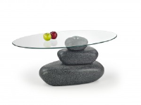 Peggy Pebble And Glass Coffee Table 110cm