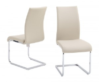 Perry Cream Leather Dining Chair