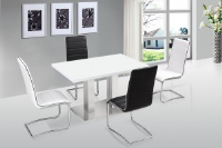 Pesca White High Gloss Dining Table 120cm
