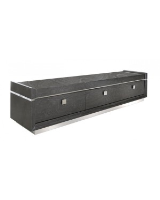 Petri Dark Grey High Gloss TV Unit 226cm