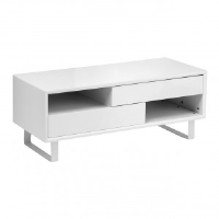 Poppy White Gloss Coffee Table With Open Shelves