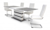 Ramona White And Grey Extending Dining Table