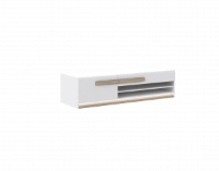 Relon High Gloss White And Sonoma Oak TV unit - 160cm