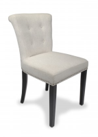 Ruby Knocker Back Natural Linen Dining Chair