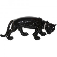 Sheera Glossy Black Panther Ornament