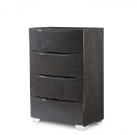 Sinatra High Gloss Grey Tall Chest Of Drawers