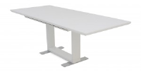 Spaccia High Gloss White Extending Dining Table 160cm