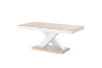 Stelsa Cappuccino And White Gloss Coffee Table 120cm