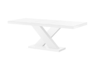 Stelsa White High Gloss Extendable Dining Table 160cm