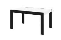 Stylus Extendable White And Black Dining Table 160cm-260cm
