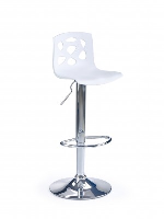 Sydney White Plastic Bar Stool