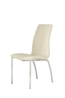 Talia White Faux Leather Dining Chairs