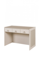 Tiffany Luxury Cream Leather And Gloss Dressing Table