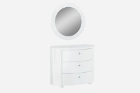 Vanessa High Gloss 4 Drawer Chest With Or Without Mirror