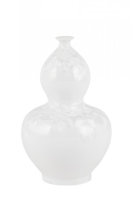 Verena Ivory White Chinese Porcelain Vase With Mother Of Pearl