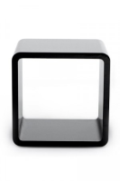 Versatile Black Gloss Cube Side / Lamp Table