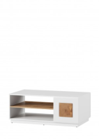 Vidion White Gloss Coffee Table With Oak