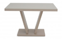 Viv Cream Gloss Dining Table Only