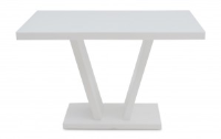 Viv White Gloss Dining Table Only