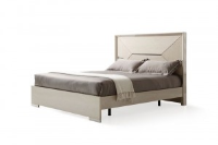 Vivien Glamourous Cream High Gloss Double Bed
