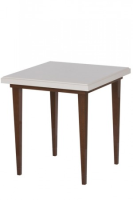 Weston Cream And Brown Gloss Side Table