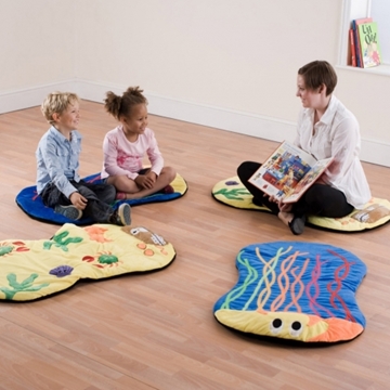 Pack Of 4 Under The Sea Snuggle Mats For Nurseries