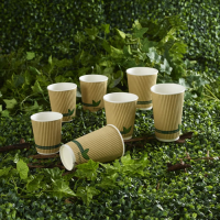 Hot Drink Cups With Insulating Jackets For Christmas Markets