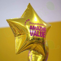 Bespoke 19" Custom Printed Star Foil Balloons For Car Dealerships