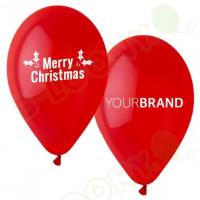 Bespoke Merry Christmas Printed Latex Balloons For Corporate Events In Luton