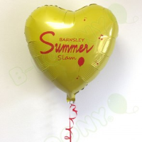 Bespoke 18" Custom Printed Heart Foil Balloon For Car Dealerships In High Wycombe