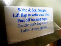Wipe Clean Part Laminated Labels