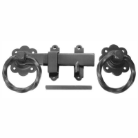 1137 Twisted Ring Gate Latch; 150mm (6"); Epoxy Black (EXB)(BK)