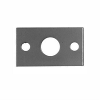 587A Receiver Plate For Round Shoot Bolts; Bright Zinc Plated (ZP); 12.5mm Hole