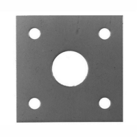 587D Receiver Plates For Round Bolts; Bright Zinc Plated (ZP); 16mm (5/8")
