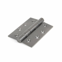 From The Anvil 33698 Ball Bearing Butt Hinge; 4"; Pewter (PE); Complete With Slotted Screws