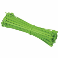 Cable Ties; Green (GN); 200 x 4.8mm; Pack (100)