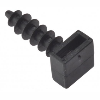 Forgefix 10CTP640 Cable Tie Tap In Plug; 6.0 x 40mm; Black (BK); Pack (10)