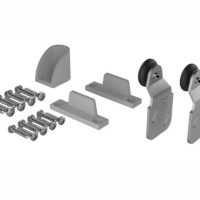 Coburn 1TD Single Door Component Pack; For Double 60; Double 60X & Twin 60 Wardrobe Door Gear; Includes 2 Nylon Guides; 2 Hangers And 1 Stop