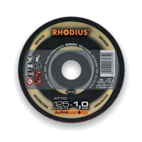 Rhodius XT70 Type Extra Thin Iron & Sulphur Free Metal Cutting Disc; For Stainless Steel & Steel; 22.23mm; 1.0 x 115mm