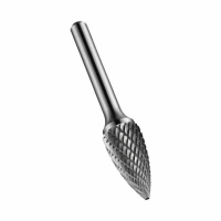 Dormer P813; Solid Carbide Rotary Burrs; Bright; For General Purpose Use; Pointed Tree Type; 6.0mm Shank