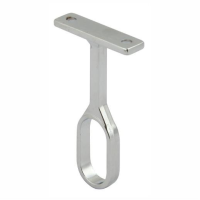 Oval Hanging Rail Centre Bracket; Chrome Plated (CP); 30 x 15mm