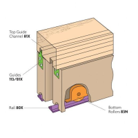 Loretto D4 Cupboard Door Gear; For Sliding Wooden Cupboard Doors Weighing Up To 23kg