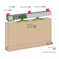 Henderson H100 Husky 100 Sliding Door Gear; Steel Track; 100Kg Maximum Door Weight