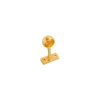 Hanging Rail End Bracket; Electro Brassed (EB); 25mm (1")