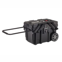 Keter Roc 17203037; Wheeled Mobile Job Box; 15 Litre Capacity; Cantilever Opening Top Storage Sections
