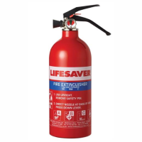 Kidde KIDLS1KG Lifesaver Multi-Purpose Fire Extinguisher Multi Purpose; 1.0kg; For Use With A, B or C category Fires, A: Wood; Paper B: Flammable Liquids; Petrol; C: Gaseous Fires.